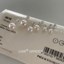进口施家奶油白fever博主ins同款 LUER 珍珠耳钉通体纯银气质耳环