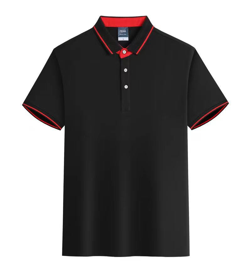 polo衫男士定制短袖翻领工作服广告衫体恤logo字diy团体工装