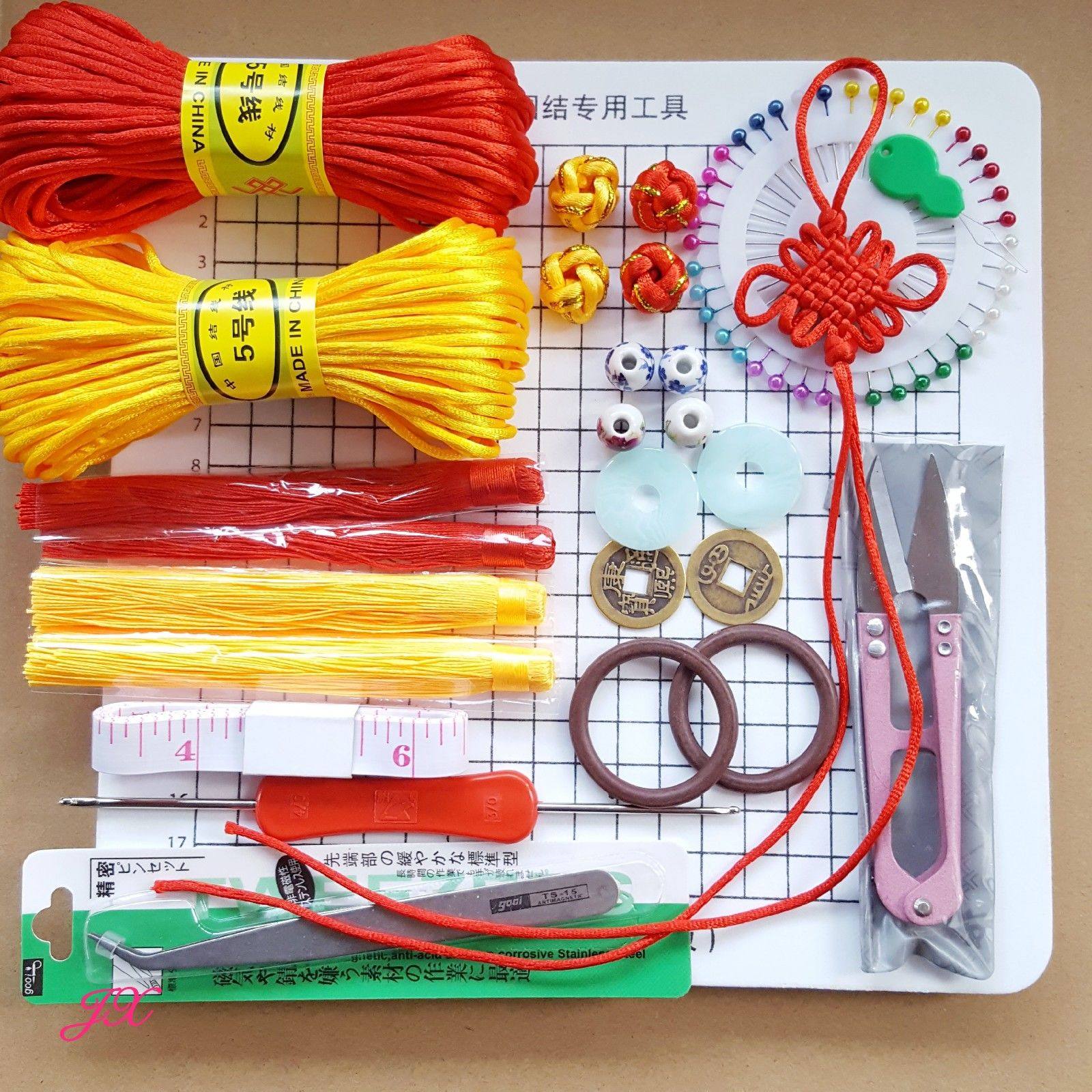 中国结材料包手工编织中国结新款盘长结材料包5号线套餐diy制作