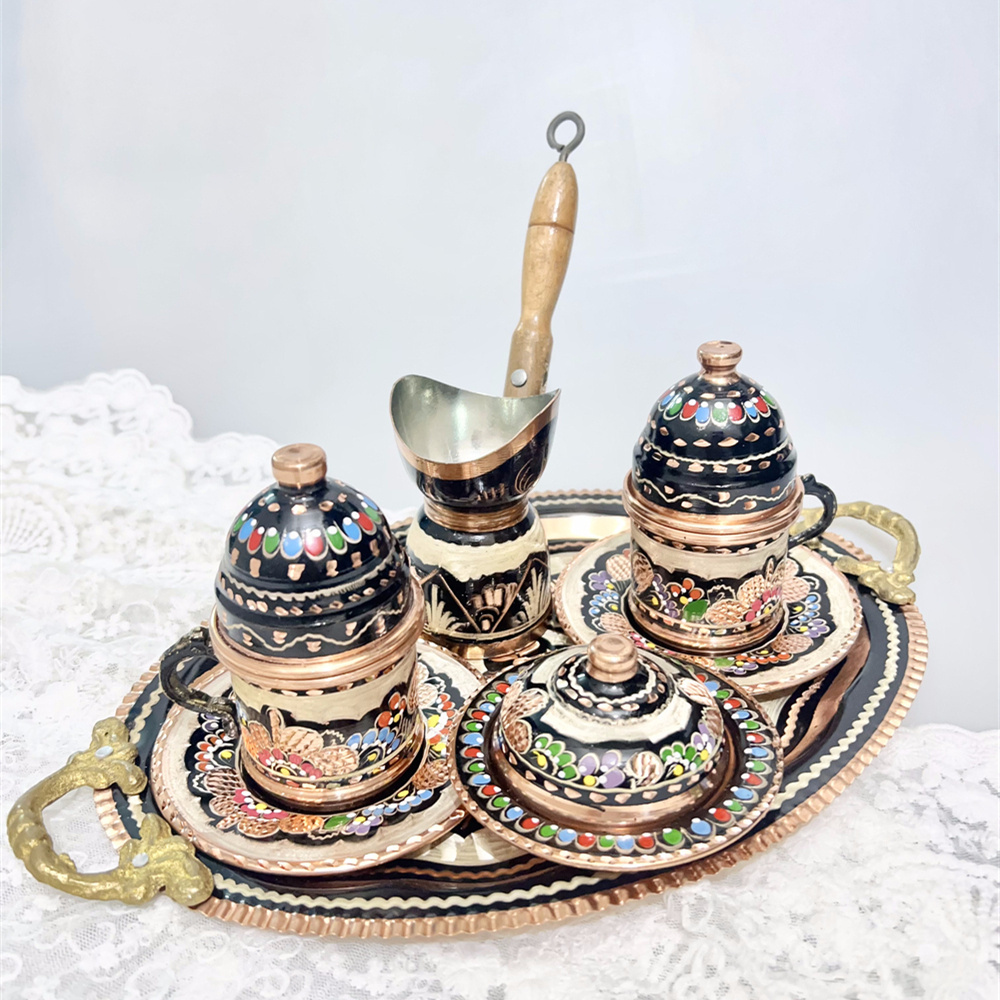 土耳其奧斯曼風格手工銅咖啡杯