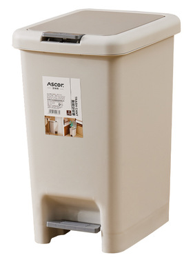 垃圾桶家用2025新款厨房卫生间厕所客厅卧室带盖商用脚踏式纸篓