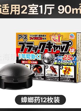 22日本安速进口蟑螂屋小黑帽蟑螂