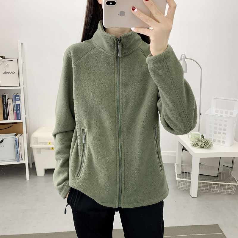 摇粒绒保暖加厚内胆男女冬抓绒衣