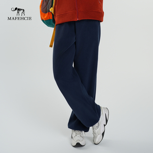 奥粒绒加绒裤女2025秋冬季休闲户外运动宽松加厚卫裤外穿保暖长裤