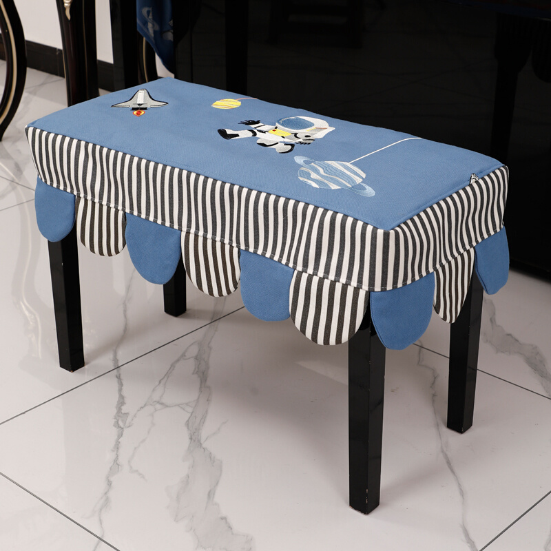 卡通钢琴防尘罩布艺全罩儿童高档电子琴盖布半罩通用凳套罩