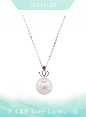 925银珍珠吊坠项链女纯银新款