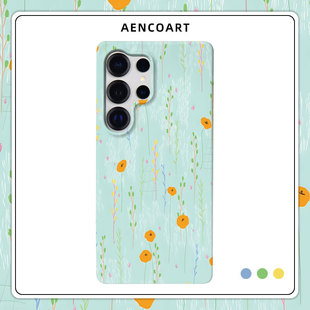 「罂粟花」适用三星GalaxyS26Ultra手机壳S25u半包磨砂硬壳S24 保护套plus全包肤感小碎花清新日韩小众艺术