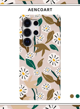 「遇见花卉系列花梦」适用三星GalaxyS26Ultra手机壳S25u半包磨砂硬壳S24+保护套plus全包肤感原创清新文艺