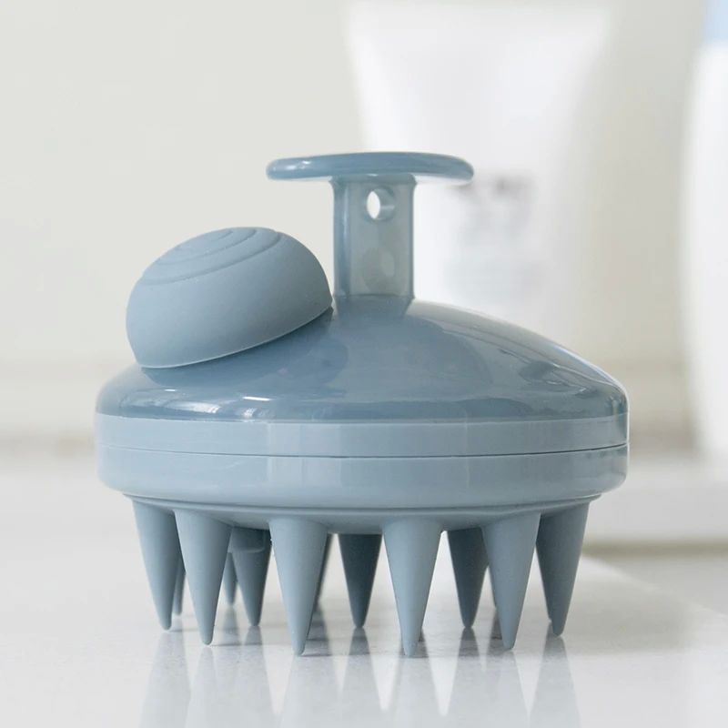 Shampoo Hair Oil Dispenser Function Silicone Head Massager
