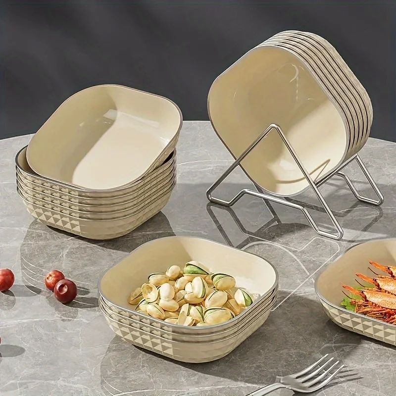 8-Piece Set Of Small Plates With Bone Spitting Dishes - Crea