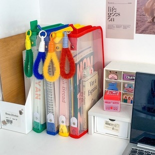 A4 file bag transparent large capacity miscellaneous storage