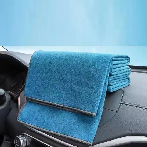 Thick Microfiber Car Cleaning Towel Double Layer Soft Absorb