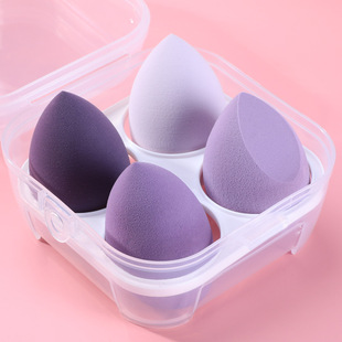 4pcs Makeup Sponge Powder Puff Dry and Wet Combined Beauty