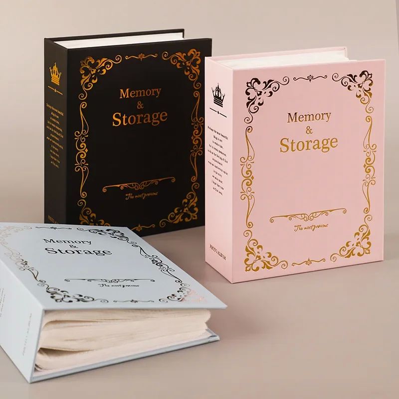 6 Inches Bronzing Photo Album Large Capacity Hold 100 Photos