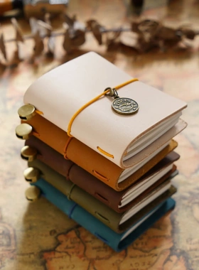 Traveler's Notebook - MINI Foldable Diary - Top Layer Cowhid