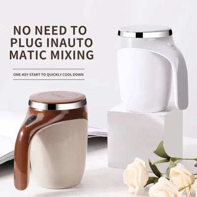 Automatic Stirring Cup Magnetic Mug Stainless Steel Coffee M