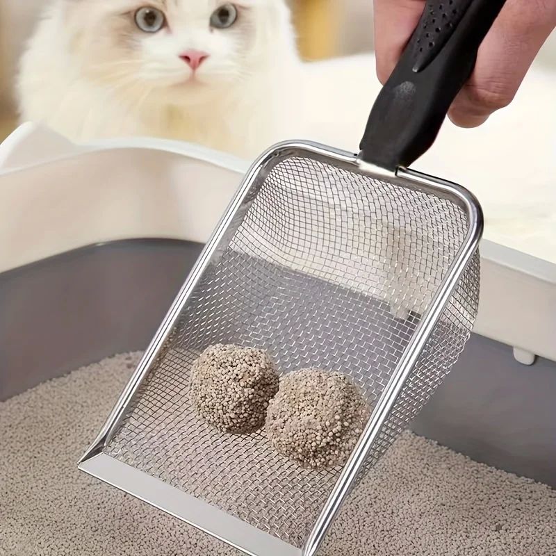 Practical cat litter shovel, easy-to-clean pet waste shovel,