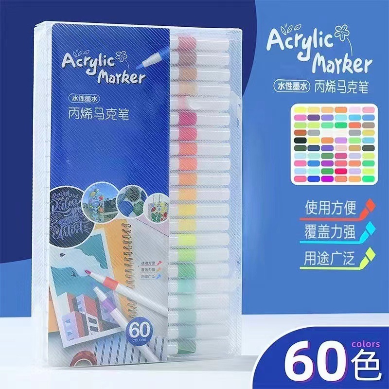Acrylic marker pen with , water-based color pen