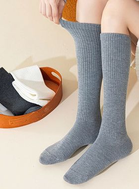 New Women's Stockings Autumn Winter Warm Soft Solid Color Lo
