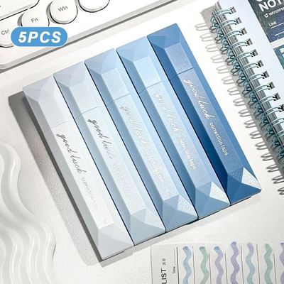 New 5Pcs 6/8M Gradient Color 5MM Correction Tape Affordable