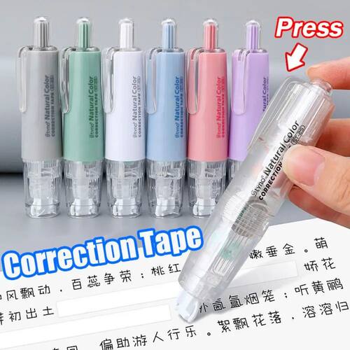 Replaceable Core Correction Tape Durable Press Type Pen Shap