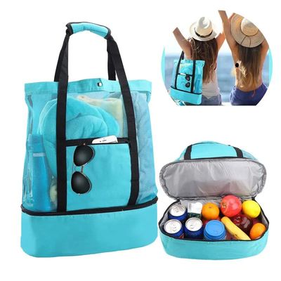 Heat Preservation Picnic Beach Bag Women Mesh Transparent Do