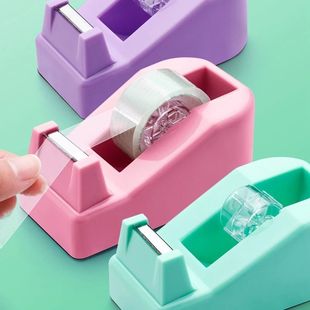 Solid Color Tape Dispenser Washi Tape Holder Cutter Desktop