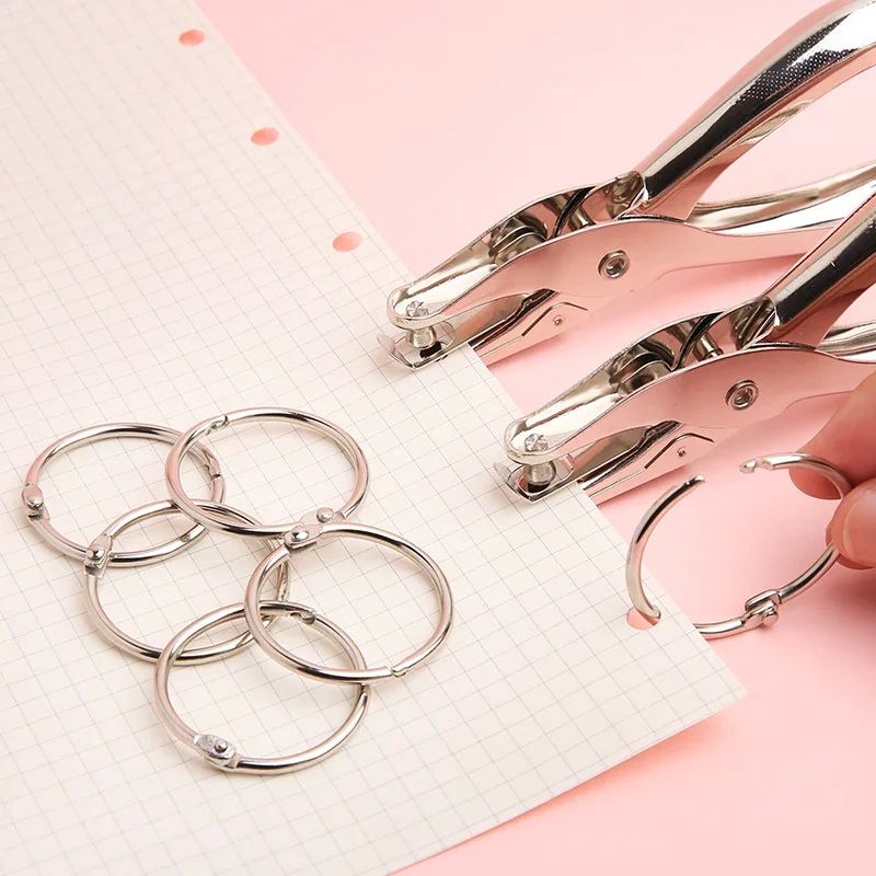 10Pcs Metal Ring Binder 20mm DIY Albums Loose-leaf Book Hoop