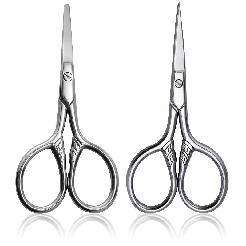 1Pc Stainless Steel Small Makeup Grooming Scissors Eyebrows