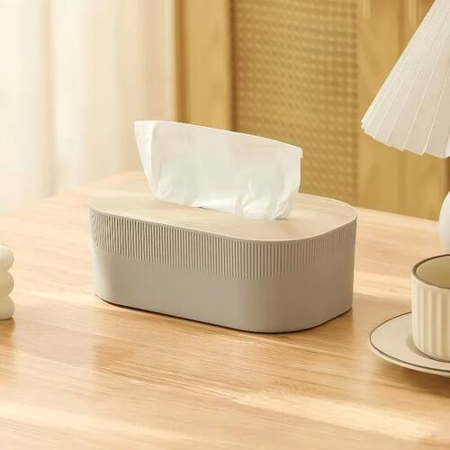 Arched Tissue Box with Lid | Large Towel Dispenser, Oil Rubb
