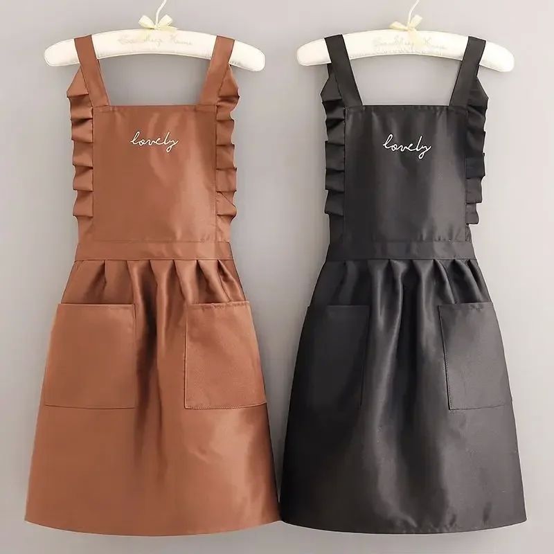 Princess Style Apron, Waterproof Floral Restaurant Barista W