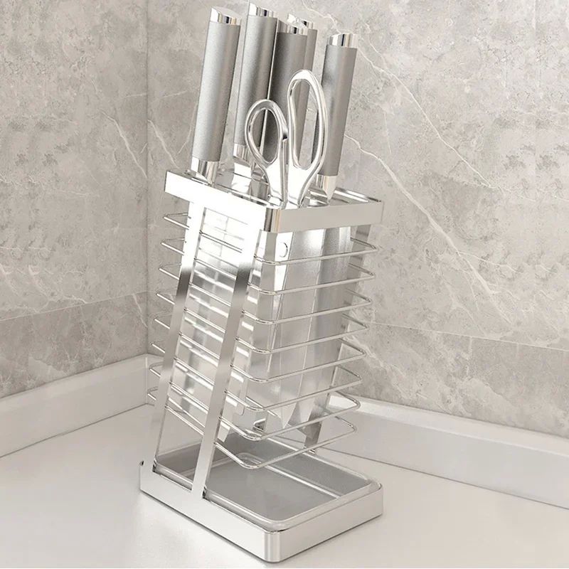 Stainless Steel Mesh Knife Rack With Water Tray Home Chef Ki