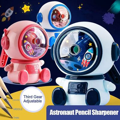 Third Gear Adjustable Astronaut Pencil Sharpener Automatical