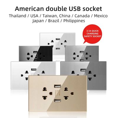 Herepow Type-c 3.1A Fast Charging Wall Socket US Thai Standa