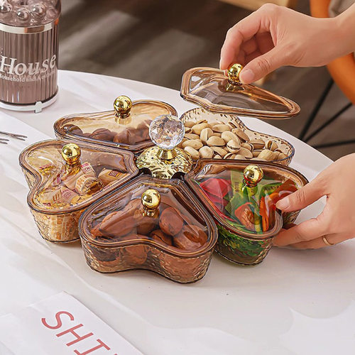 Rotatable dried fruit tray, for home living room, coffee