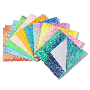 50 Sheets Single-sided Glittering Origami Paper Mixed Shinin