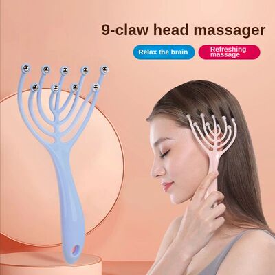 9 Claws Head Massger Streamlined Ball  Body Relaxation Scalp