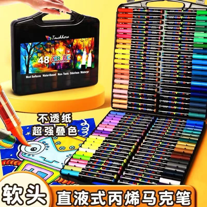 Direct liquid acrylic marker pen water-based children's