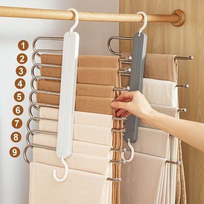 Folding pants rack Multi-functional pants rack hanger stora