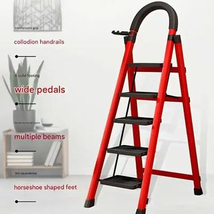 slip ligh ladder with folding step pedals durable anti