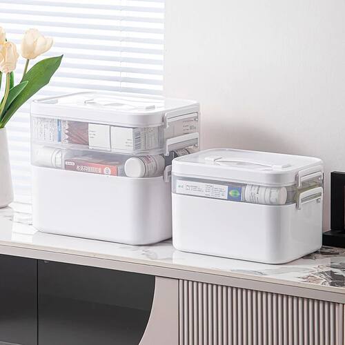 1PCS Large Capacity Storage Box Portable Multi-Layer Medical