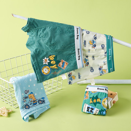 2/4PCS/LOT Children Boys Cotton Underwear Bacteriostatic Chi
