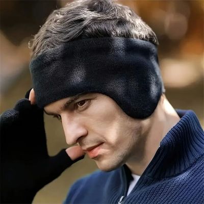 Windproof Dual-Layer Earmuffs Headband for Winter Sports Cyc