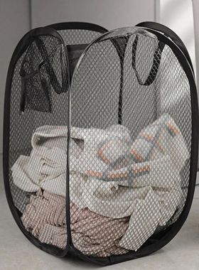 Folding Dirty Laundry Sorting Basket Washing Frame Bathroom