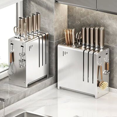 New knife holder, storage rack, kitchen knife holder, counte