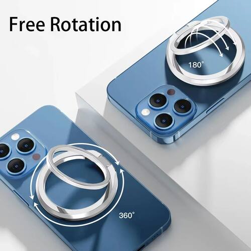 Magnetic Ring Buckle Mobile Phone Bracket 360 Rotating Folda