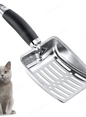 Dog Cat Clean Feces Supplies Stainless Steel Shovel Cat Litt