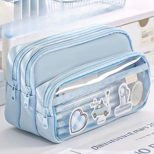 Transparent Pen Case with Large Capacity Simple Design Penci