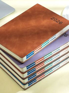 NEW 2026 Daily Planner A5 Size Leather Diary Book 365 Schedu