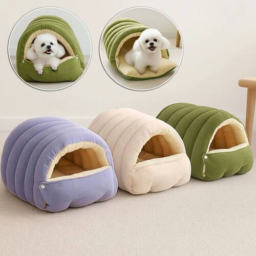 Winter Plush Cat Bed Warm Pet House Thickening Warmth Comfor